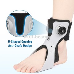 Adjustable AFO Foot Drop Brace with Dial Knob & Air Cushion Ankle Support
