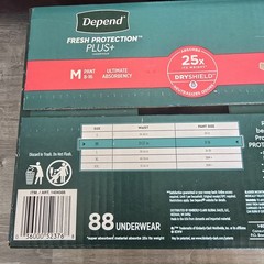 Depend Fit-Flex Incontinence Pants for Women M- 88 Count
