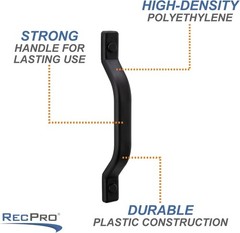 Durable 9.5 Inch RV Grab Assist Handle – Black or White, Lightweight Design