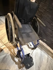 quickie-2 folding wheelchair, Volcanic Wheels & Tnf Grips.