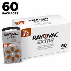 360x Rayovac 312 Hearing Aid Batteries Mega Bulk Pack PR41 DA312