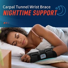 Wrist Brace for Carpal Tunnel – Aluminum Palmer Stay – Fixed Plastic Splints