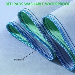 Washable Incontinence Bed Pads 34″x36″ (2 Pack) – Heavy Absorbency, Waterproof,