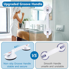 19″ Suction Shower Grab Bar – Portable Handle with Strong Hold, Max 300Lb Capaci