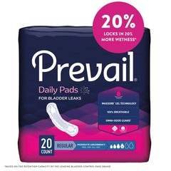 Discreet bladder protection Prevail pads