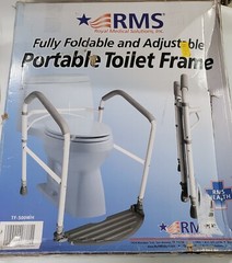 RMS Toilet Safety Frame & Rail – Folding & Portable Bathroom Toilet Safety Rails