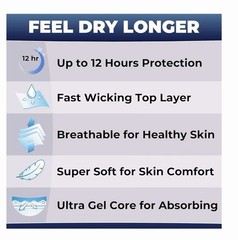 LivDry EnduraDry Max Adult Diapers with Tabs, Up to 12-Hours, Medium, 48-Pack