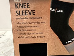 2X Copper Wear Unisex Compression Knee Sleeve Large 88% Nylon 12% Spandex NIB