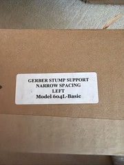 Gerber Stump Support Narrow Spacing Left Model 604L-Basic
