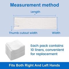 Splint Hand Socks (10 Pack), Breathable Thin Stockinette Tubing for Wrist Bra…