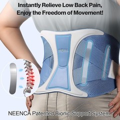 NEENCA Back Brace, Adjustable Lumbar Support Belt with Patented Bionic Support