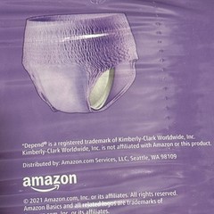 Amazon Basics Women’s Protective Underwear Incontinence Size Medium 20 count