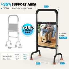Lightweight Mobility Aid for Seniors – Non-Slip Chair Riser Supports 450lbs