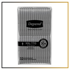 Depend Fresh Protection Disposable Underwear Fits Men 64 Count Maximum