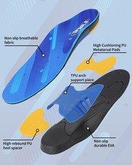 TOPSOLE (220+lbs) Standing All MEN 8-8.5 | WOMEN 10-10.5 (10.6″)(270MM), Blue