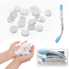 Wefaner folding wiping toilet aid tool and 20PCS Compressed Washcloth Towels,…