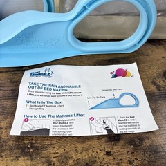 2 Pack-The Original Bed Made EZ Made in USA Mattress Lifter Tool Helps Lift a…