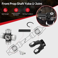 Front Prop Shaft Yoke & U-Joint (2 Side) for Polaris RZR 570 800 900 1000…