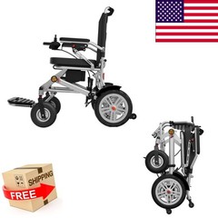 Foldable 38LB Lightweight Electric Wheelchairs For Adults All Terrain 500W Moter