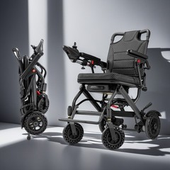 Ultra Lightweight 38Lb Easy Foldable Electric Power Wheelchair for Seniors Adult