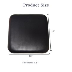 Replacement Seat Cushion for Rollator Walker 12″x12″ – Black, Comfort Support Pa