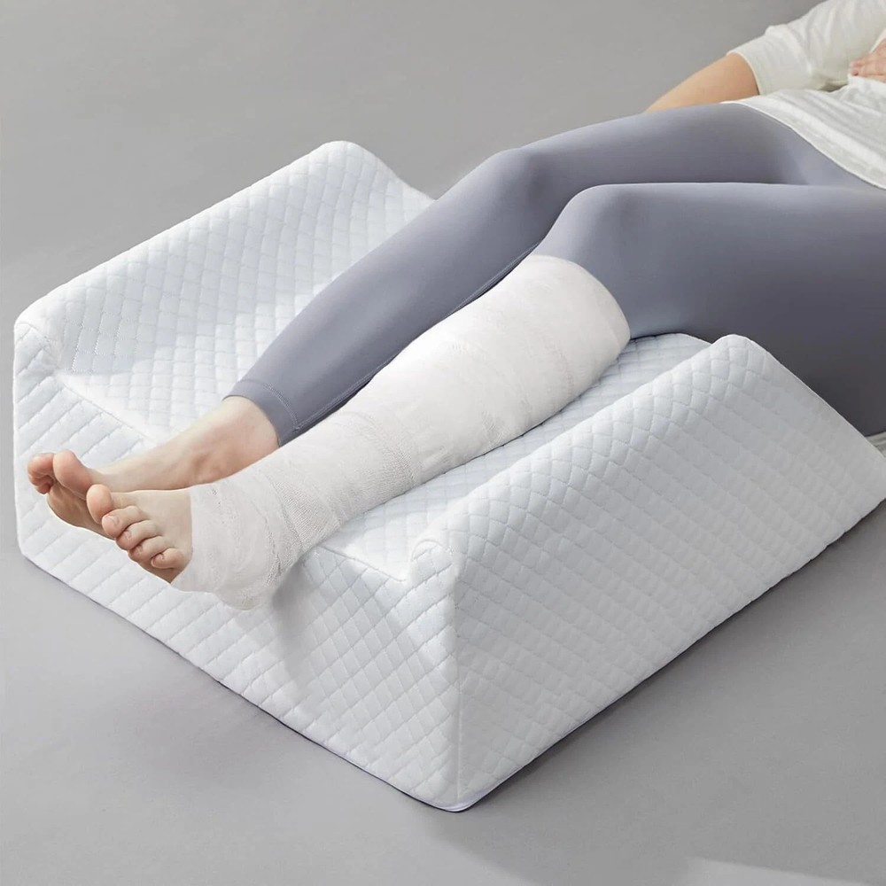 Leg Elevation Pillow for Blood Circulation After Surgery Swelling, Wedge Pillow