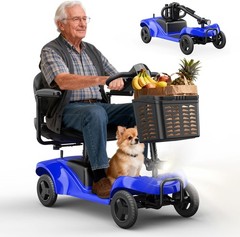 Mobility Scooter,4 Wheel Mobility Scooter,15 Miles Range,300LBS