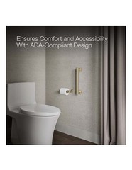 KOHLER PURIST 12-INCH GRAB BAR K-11891-AF, VIBRANT FRENCH GOLD