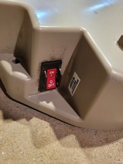 Bruno Stairlift SRE 3000 Carriage Assembly End Panel With Fuses And Switch