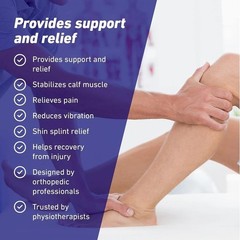 Calf Sleeves Leg Support Compression Socks Running Shin Splint Varicose Vein US