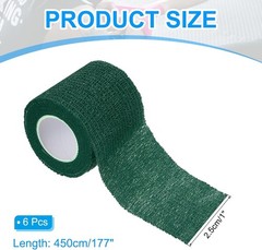 1″ x 177″ Self Adhesive Bandage Wrap, 6 Pcs Elastic Self Breathable Self