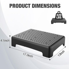 Mobility Step Stool for Adults & Seniors – Non-Slip Platform Indoor and Outdo…