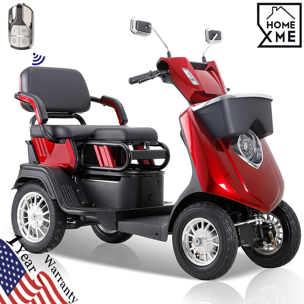 Heavy-Duty 4 Wheel Mobility Scooter 36 Miles 2 Steater 1000W for Senior Adults