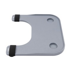 Wheelchair Table Board, Wheelchair Table Tray w/ Cup Holder Grey ABS 58*53cm