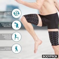 BODYPROX Thigh Compression Sleeves-Small-1 Pair-NEW IN ORIG BOX