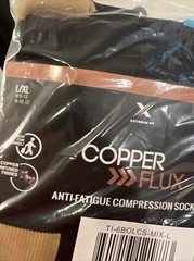Extreme Fit Knee High Copper Compression Socks 6-Pack Multicolor L/XL