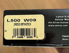 Aetrex Lynco L500 Dress Series Orthotics Insoles Womens Size 9 – new