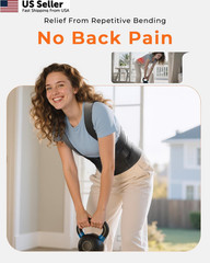 Ultra Breathable Work Back Brace for Men & Women [Upgraded X-Large, Black
