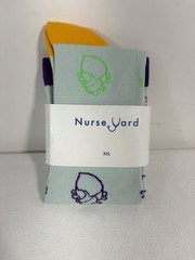 New! Nurse Yard Multicolor Heart Design Compression Socks XXL