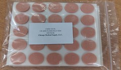 #204 Adhesive 1/8“ Wool Felt Flesh Beige Pre-cut Corn Pads 100/BG USA MPAD-023