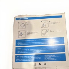 Anti-slip Waterproof Reusable Cast Protector, Adult Wide Half Leg, Clear/Blue