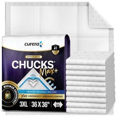 MAX+ Hospital Bed Pads Disposable Adult 36 x 36 Incontinence Pads – XXX-Large Pe