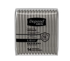 Depend Night Defense Incontinence Underwear Men L 56 Count Maximum Absorb