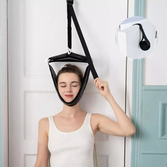Neck Traction Stretcher Cervical Head Brace Pain Relief Device Home Over Door