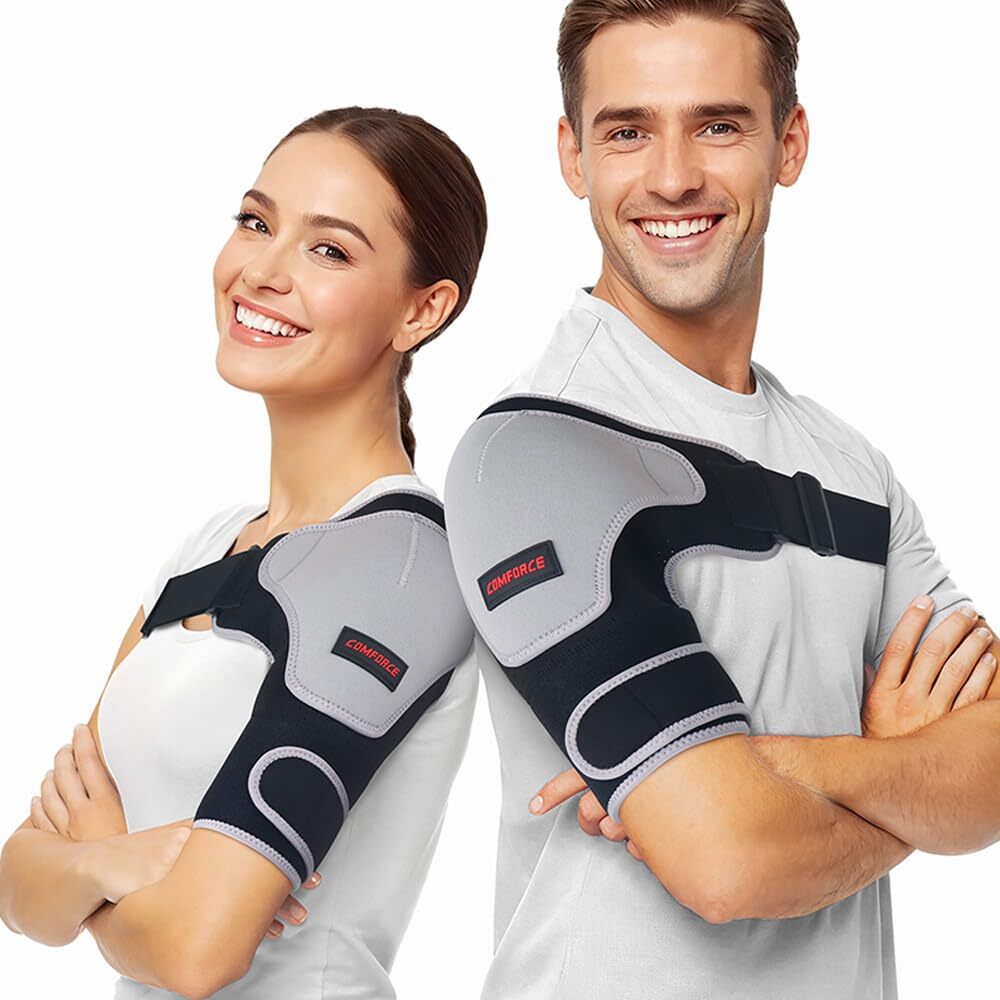 Faja Hombro Compresión Cobre Ajustable Alivio Dolor Rotador AC Tendinitis