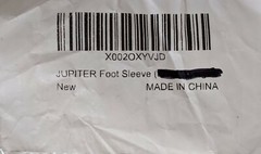 Jupiter Foot Sleeve Pair Small Black Green S Compression Wrap Plantar Fasciitis