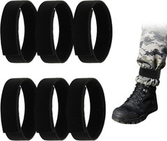 Adjustable Ankle Straps, 6-Pack | Elastic Leg Bands, Hook and Loop Closure, Mult