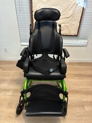 Quickie TS Tilt-in-Space Wheelchair Special Edition Green Frame Sunrise Medical