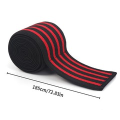 Elastic Knee Brace Leg Support Sleeve Grip Straps Wrap Gym Power Weight lifting