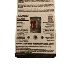 New Rayovac Extra Advanced Hearing Aid Battery Size 312 (2 Packs) Exp date 2027